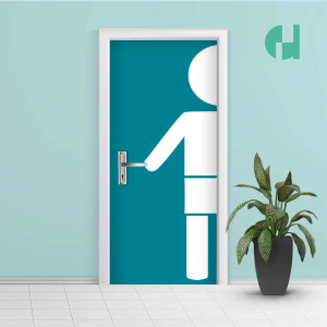 Adesivo para Porta Vinil (PVC) autoadesivo Tamanho Personalizado 4x0 - Frente Colorida Brilho ou Fosco  
