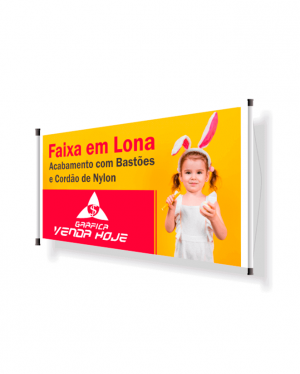 Faixas em Qualquer Tamanho - ARTE E ENTREGA GRÁTIS Lona 440g Super Resistente fazemos qualquer tamanho Toda Colorida  Madeira e Ilhós nas laterais 