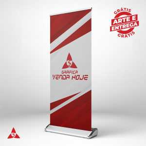 Banner Roll up Completo lona 280g 80x200cm Todo Colorido   